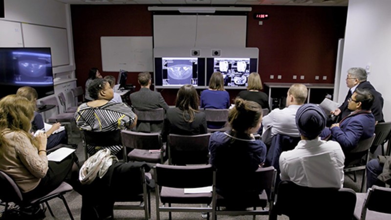 Group of healthcare professionals in a conference