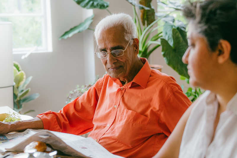 Older Couple Reading
