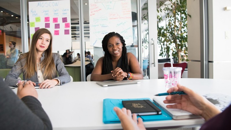 People participating in a meeting