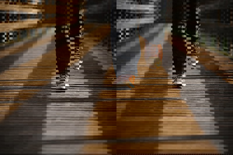 Feet, Walking Outdoors