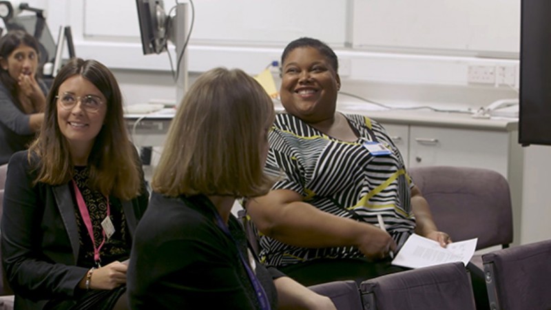 Group of IBD Nurse Specialists chatting.