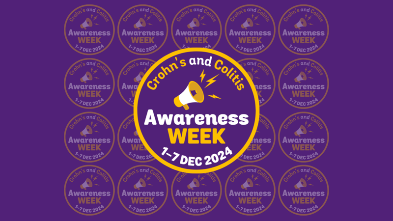 Crohn's and Colitis Awareness Week logo. 1-7 Dec 2024